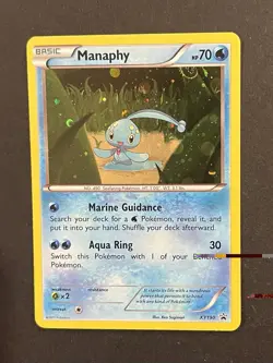 Pokemon Manaphy XY190 Cosmos Holo SWIRL XY Black Star Promo Near Mint - Image 2