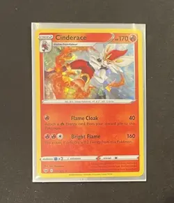 Pokemon Cinderace 036/202 Cracked Ice Holo Rare Sword & Shield NM - Image 4