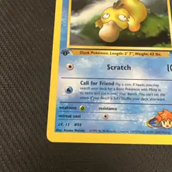Misty's Psyduck 54/132 Uncommon 1st Edition Gym Heroes Pokemon Card MP4 - Image 2