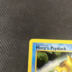 Misty's Psyduck 54/132 Uncommon 1st Edition Gym Heroes Pokemon Card MP4 - Image 5