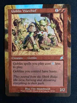 Goblin Warchief (Scourge MTG) ALTERED playset of four (4) - handpainted! - Image 2