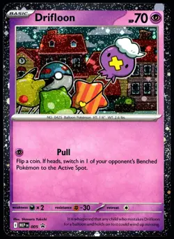 Pokemon TCG Drifloon MEP 005 2025 Mega Evolution Black Star Promo Card - NM - Image 1