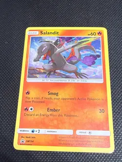 Salandit - SM154 Holo Promo Sun & Moon Promo Pokemon Near Mint - Image 1