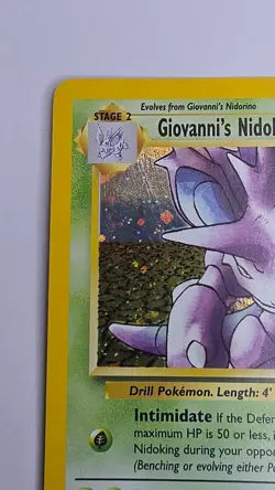 Giovanni's Nidoking 7/132 Gym Challenge Unlimited Holo Rare Pokemon TCG - Image 5
