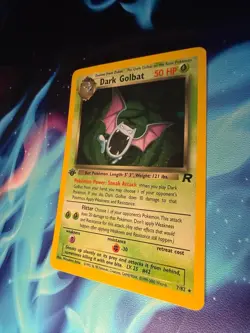 Pokemon 1st Edition Dark Golbat Holo 7/82 Team Rocket Near Mint WOTC - Image 3