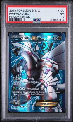 2013 Pokemon B & W Fa/Palkia Ex Plasma Blast 100 English NM PSA 7 - Image 1
