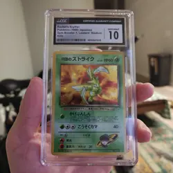 1998 Pokemon Japanese Gym 1 Holo Rocket's Scyther #123 CGC 10 GEM MINT - Image 2