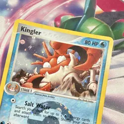 Pokemon TCG Kingler FireRed & LeafGreen 26/112 Rare Reverse Holo EN 2004 80HP - Image 3