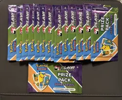 Play! Pokemon Prize Pack Series Seven - 15 Packs + Stamped Cosmos Holo Lot - Image 2