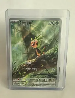 Pokemon Chespin 087/086 Chaos Rising Illustration Rare EN 2026 Near Mint +More - Image 2