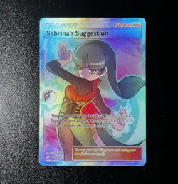 Pokemon Sabrina's Suggestion Full Art Holo 181/181 SM Team Up Ultra Rare EN 2019 - Image 1