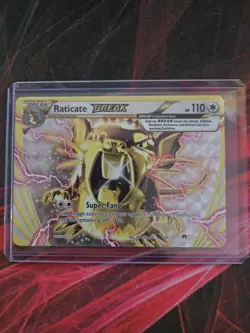 Raticate BREAK 89/122 XY BREAKpoint Ultra Rare Holo Pokemon Trading CG 2016 LP - Image 1