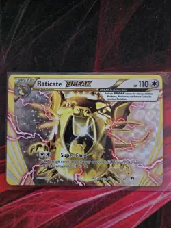 Raticate BREAK 89/122 XY BREAKpoint Ultra Rare Holo Pokemon Trading CG 2016 LP - Image 3