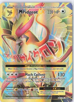 Pokemon TCG M Pidgeot EX 105/108 XY Evolutions Full Art Mega Evolution - Image 1