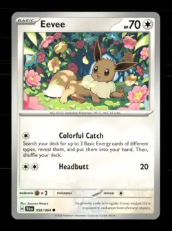Eevee 050/064 Shrouded Fable NM/M Pokemon - Image 1