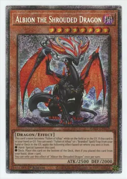 Albion the Shrouded Dragon Starlight Rare Rarity Collection 5 #RA05-EN019 Yugioh - Image 1