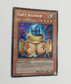 slate warrior wc4-003 Unlimited Secret Yugioh MP Holo - Image 1