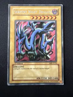 Yu-Gi-Oh! TCG Serpent Night Dragon 1st Edition Secret Rare MRL-E130 MP - Image 1