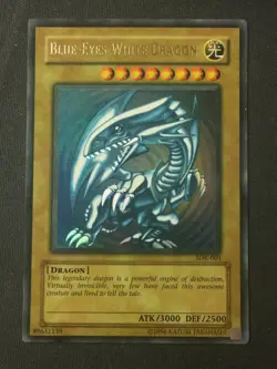 Yu-Gi-Oh TCG Starter Deck: Kaiba #SDK-001 Blue-Eyes White Dragon UR (Faded) - Image 1