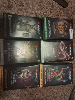 6 SEALED COMMANDER DECKS HUGE DEAL!!! BLOOMBURROW, AETHERDRIFT AND MORE! - Image 1
