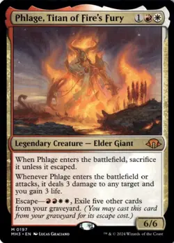 Phlage, Titan of Fire's Fury Modern Horizons 3 197 NM MTG - Image 1