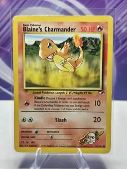 Blaine's Charmander 061/132 Regular Non Holo - Gym Heroes - Pokemon TCG - MP - Image 1