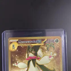 Meowscarada ex - 271/193 - Gold Secret Rare SV Paldea Evolved Pokemon NM - Image 3