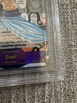 Bandai One Piece CCG Enel OP15-118 Manga Art Secret Rare BGS 9.5 - Image 5