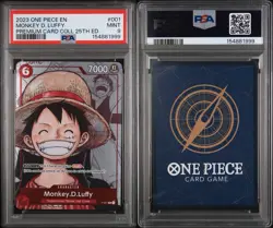 Monkey D. Luffy P-001 25th Anniversary 2023 One Piece Premium Card PSA 9 - Image 3