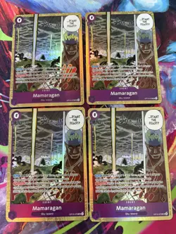 4x One Piece OP15-078 SR - Mamaragan - EN - Foil - Play Set - TCG - NM - Image 1