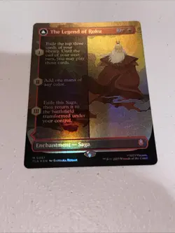 The Legend Of Roku Borderless Foil Card # 0357 MTG LP - Image 1