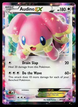 Audino EX 84/124 Holo Fates Collide Pokemon Card - Image 1