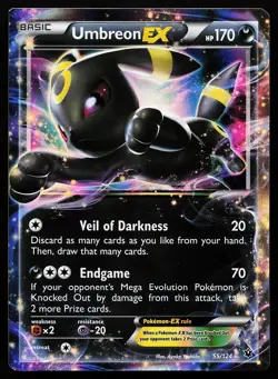 Umbreon EX 55/124 Holo Fates Collide Pokemon Card - Image 1