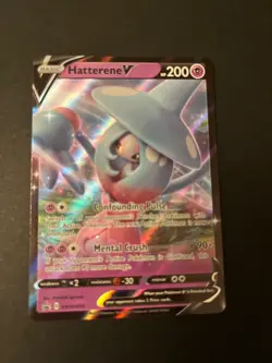 Pokemon Hatterene V SWSH055 Sword Shield Promo Holo Trading Card TCG - Image 2