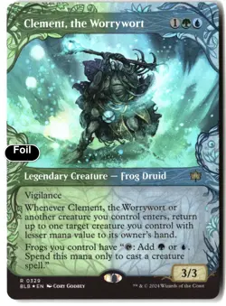 MTG Clement, the Worrywort (Showcase) [BLB - 329] NM Foil - Image 2
