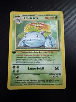 FLORIZARRE HOLO - POKEMON 15/102 SET DE BASE EDITION 1 FR - Image 1