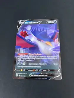 Pokemon Honchkrow V 088/172 Brilliant Stars Holo Ultra Rare Trading Card TCG - Image 1