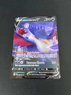 Pokemon Honchkrow V 088/172 Brilliant Stars Holo Ultra Rare Trading Card TCG - Image 2