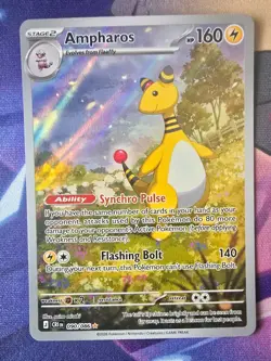 Ampharos 090/086 Me04: Chaos Rising Holo NM-Mint Pokemon TCG - Image 1