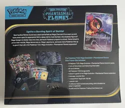 2025 English Pokemon TCG Phantasmal Flames ETB Elite Trainer Box - Sealed - Image 2