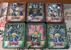 Vintage Yu-Gi-Oh! Tin Lot TCG Empty Opened No Cards Dark Magician Kaiba Jinzo - Image 1
