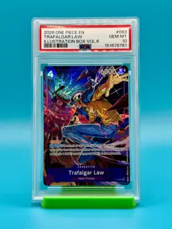 PSA 10 - 2026 One Piece Trafalgar Law Ill. Box Vol. 6 #093 - Image 1