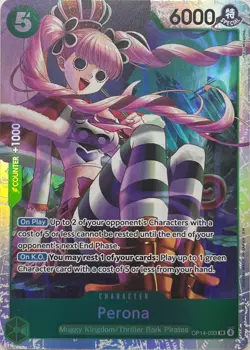 Perona SR OP14-033 - The Azure Sea's Seven - One Piece TCG - Image 1