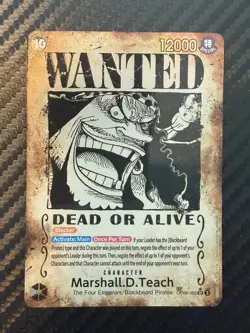 Marshall.D.Teach OP09-093 Wanted Poster Emperors in the New World One Piece TCG - Image 1