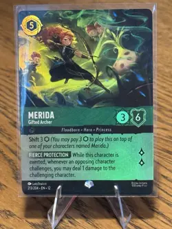 Disney Lorcana TCG Merida - Gifted Archer Epic Foil 213/204 - Image 1