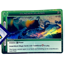 Chaotic TCG: Glacier Plains 215/232 Super Rare Foil Location Card 1st Edition - Image 1