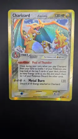 Charizard 4/100 [Delta Species] — MP/HP — Crystal Guardians — Rare Pokemon Card - Image 2