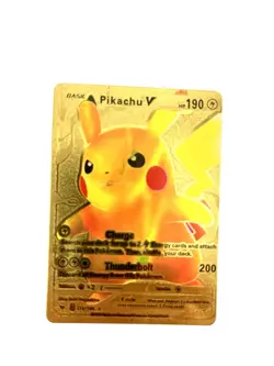 Pokemon gold foil fan art cards. Sold Individually In Clear Protective Sleeve. - Image 1