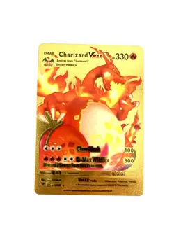 Pokemon gold foil fan art cards. Sold Individually In Clear Protective Sleeve. - Image 1