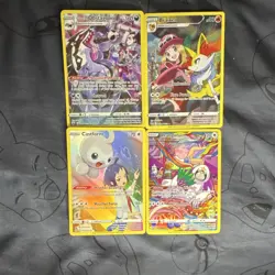 Nintendo Pokemon TCG Crown Zenith Galarian Gallery 4-Card Holo Full Art Lot - Image 1